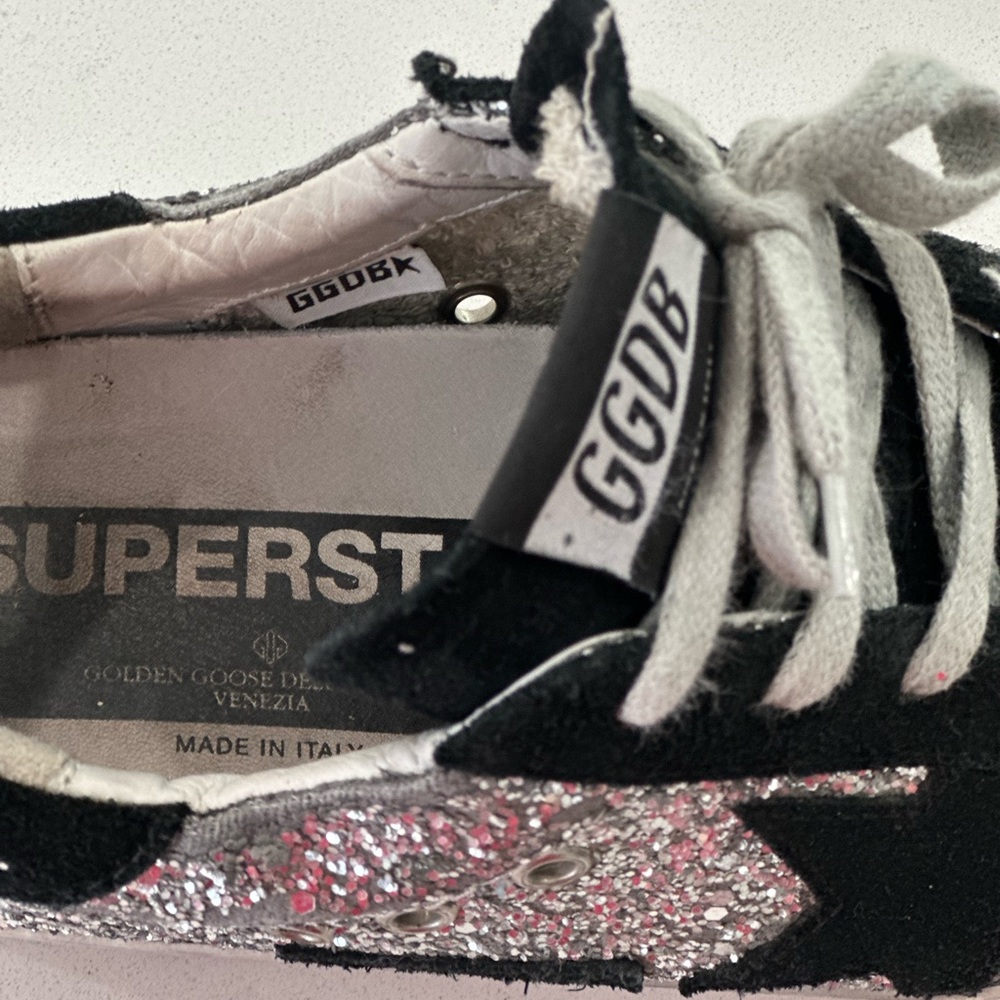 Golden Goose silver/ black size 36 shoe. - Picture 9 of 13